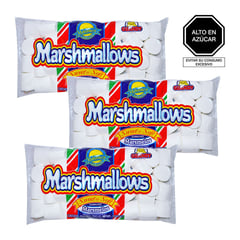 GUANDY - Pack x 3 Marshmallows Blancos 255gr