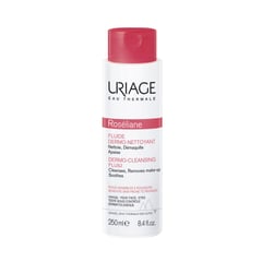 URIAGE - Roséliane Fluido Dermo Limpiador 250ml - Limpiador facial para pieles sensibles y/o con rojeces