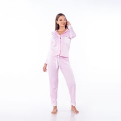 VELA WHITE - Pijama Mujer Manga Larga