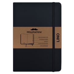 MOUSTACHINE - Libreta Classic Mediano Blanco Negro