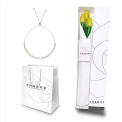 CHARME - Caja 3 Tulipanes Con Pulsera Infinito