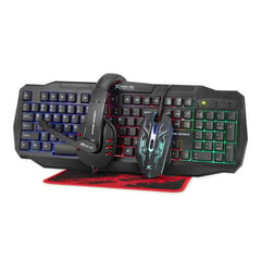 XTRIKE ME - Combo Gamer Teclado+Mouse+Audifono+Mousepad