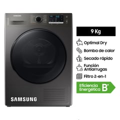 SAMSUNG - Secadora OptimalDry 9 kg DV90TA040BX/PE