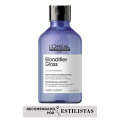 LOREAL PROFESSIONNEL - Shampoo Blondifier gloss nutrición y cuidado del rubio 300ml