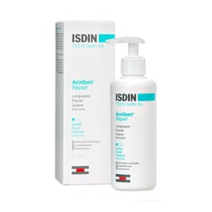 ISDIN - Acniben Repair Limpiador Facial Suave 180ML - Emulsión limpiadora pieles bajo tratamientos antiacneicos