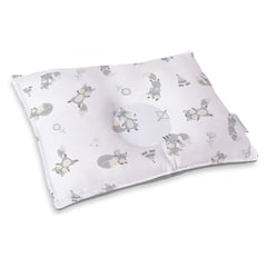 MONCHITOS - Almohada Bebe Anticabeza Plana Reversible