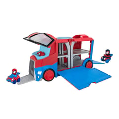 MARVEL SPIDEY - Set de Carros de Juguete Trailer de lujo Portavehiculos Spidey