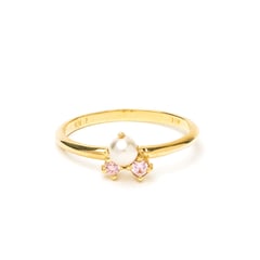 Anillo Oro 18K Coral