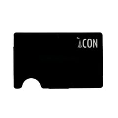 THE ICON - Billeteras Unisex Black Aluminium