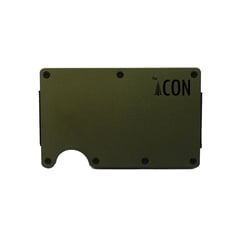 THE ICON - Billeteras Unisex Dark Green Aluminium