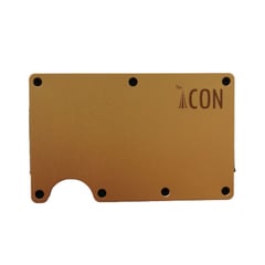 THE ICON - Billeteras Unisex Golden Aluminium