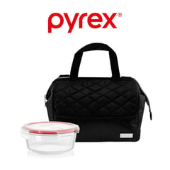 PYREX - Lonchera Térmica Ejecutivo Negro con Refractario 400ml Scool