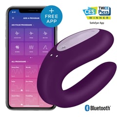 BANANA POP - Satisfyer Double Joy Vibrador Con App Para Parejas