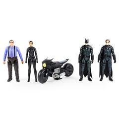 BATMAN - Figuras de Accion 30cm x4 y Motocicleta