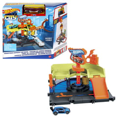 HOT WHEELS - Set de Carros de Juguete Autolavado de la Ciudad