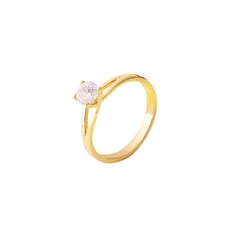 Anillo de compromiso Oro 18k Cubo