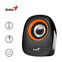 GENIUS - Parlante SP-Q160 3.5mm 6W Control de Volumen Naranja