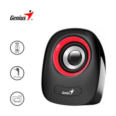 GENIUS - Parlante SP-Q160 3.5mm 6W Control de Volumen Rojo