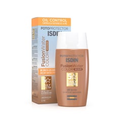 ISDIN - Fotoprotector Fusion Water Color BRONZE SPF50 50ML - Bloqueador solar facial con color Oil Control