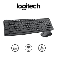 LOGITECH - Kit Teclado Y Mouse MK235 Inalambrico Negro