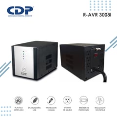 CDP - Estabilizador De Voltaje R-AVR3008i 3000VA/2400W 8 Tomas de Salida