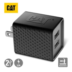 CAT - Cargador De Pared Resistente Dual USB 3.4 A 2Puertos