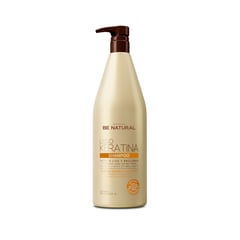 BE NATURAL - Shampoo Para Cabello Lisso Keratina 1 Litro