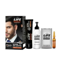 LIFE FOR MEN - Kit Tinte 01 Negro para Hombre