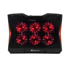 XTRIKE ME - Cooler Laptop Gamer 6 Ventidalores Rojo