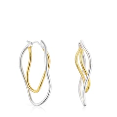 TOUS - Aretes elipses bicolor Hav