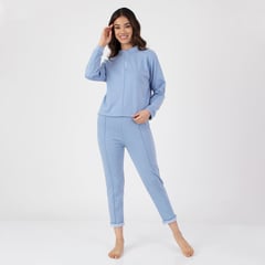 LANNA SLEEPWEAR - Pijama de Terciopelo Viscosa