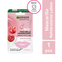 GARNIER - Mascarilla en Tela para Labios Skin Active Cereza Hidratante