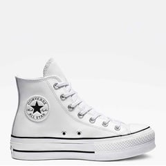 CONVERSE - Zapatillas Urbanas Mujer Ct As Faux Leather Hi Blanco