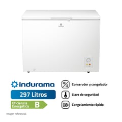 INDURAMA - Congeladora 297L Blanca CI-320BL