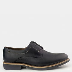 DAUSS - Zapatos Casuales Pasador Hombre Cuero Negro Negro