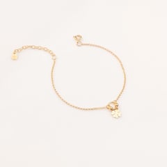 ADRIA - Pulsera Patrice Plata En Oro Amaril Mujer