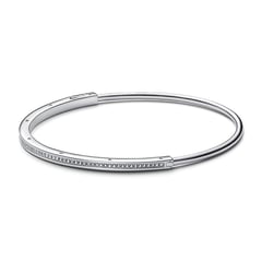 PANDORA - Brazalete-Pulsera Mujer rígido I-D Signature Plata Esterlina