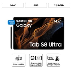SAMSUNG - Galaxy Tab S8 Ultra 128GB - 14.6" Grafito con Keyboard