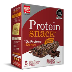 YOUR GOAL - Barras Protein Snack Chocolate & Crispis Display x5 Unid