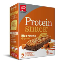 YOUR GOAL - Barras Protein Snack Rich Caramel Display x5 Unid
