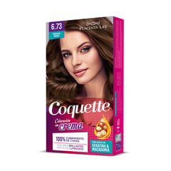 COQUETTE - Kit Tinte para Cabello 6.73 Chocolate Dorado 1 Aplicación