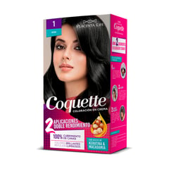 COQUETTE - Kit Tinte para Cabello 1 Negro 2 Aplicaciones