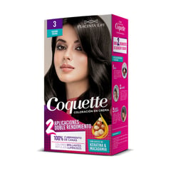 COQUETTE - Kit Tinte para Cabello 3 Castaño Oscuro 2 Aplicaciones