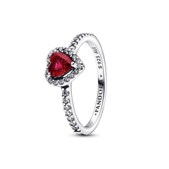 PANDORA - Anillo Mujer Corazón elevado rojo