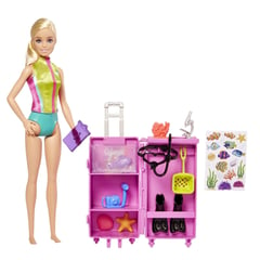 BARBIE - Set de Juego Barbie Profesiones Set Bióloga Marina