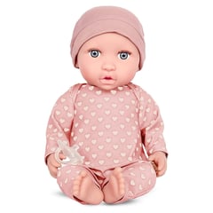 BABI - Bebé Gorro Rosa Ojos Celeste 1