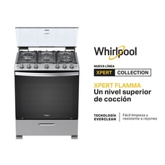 WHIRLPOOL - Cocina Xpert Flamma 6 Puestos a Gas Whirlpool