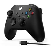 XBOX - CONTROL S/X NEGRO+CABLE TIPO C