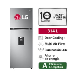LG - Refrigeradora GT31WPP 314L Door Cooling Top Mount Plateada LG