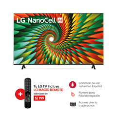 Televisor 55" NanoCell 4K ThinQ AI 55NANO77SRA
